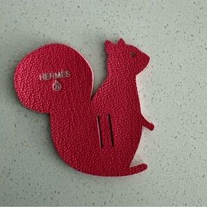 Hermes’ Petite h Leather ribbon charm Squirrel Rare